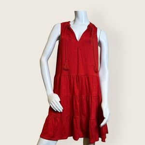 MAX STUDIO A-line Plunge Sleeveless Dress